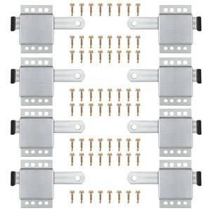 lot 13206 image: Dreyoo 8 Pack Garage Door Side Lock Deadlock Galvanized Steel