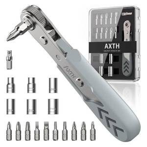 lot 14372 image: AXTH 17-in-1 Right Angle Ratchet Screwdriver Set