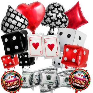 lot 14373 image: MingKe Studio Casino Balloon Set 16 Pieces