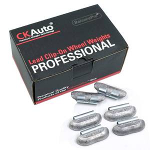 lot 14383 image: CKAuto P Style 1oz Lead Clip-On Wheel Weights 25pc
