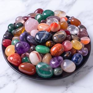 lot 14409 image: Healing Crystal Stone Set, 72 Pieces