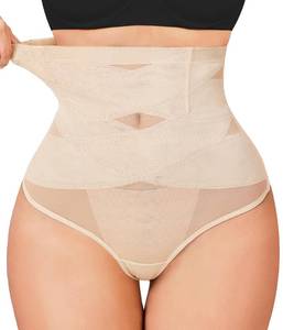 lot 14428 image: Gotoly Womens Thong Shapewear Tummy Control High Waist Sz. M