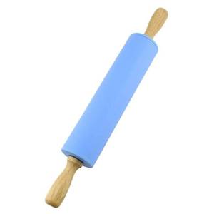 lot 14430 image: Silicone Rolling Pin with Wooden Handle