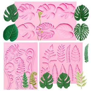 lot 14436 image: LCcakem Silicone Leaf Mold Set Tropical Design