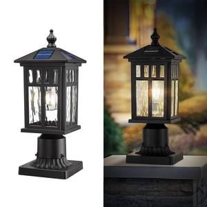 lot 17475 image: Zeyu 16 Outdoor Solar Post Light with Remote