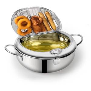 lot 17498 image: 304 Stainless Steel Deep Fryer Pot 3.4L