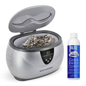lot 17509 image: Magnasonic Ultrasonic Cleaner 20oz Stainless Steel Tank