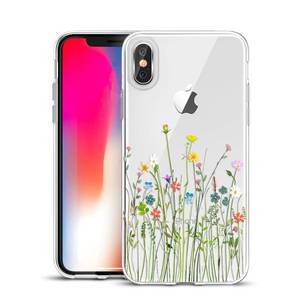 lot 18289 image: Unov iPhone XXS Case Clear Embossed Flower Bouquet