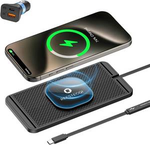 lot 18294 image: REESTECQI Magnetic Wireless Car Charger Pad 15W
