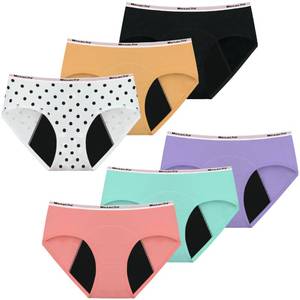 lot 18311 image: Mesachy Girls Period Underwear Briefs Multiple Sizes