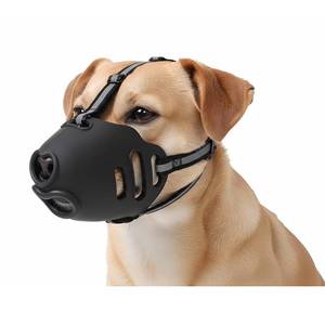 lot 18881 image: Puffluv Soft Breathable Dog Muzzle Basket Style Black S