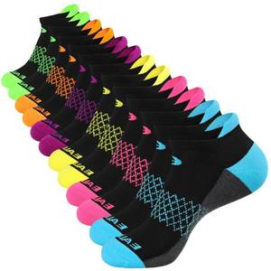 lot 18945 image: eallco Womens Ankle Socks 6 Pairs Cushioned Athletic, kids 11-12