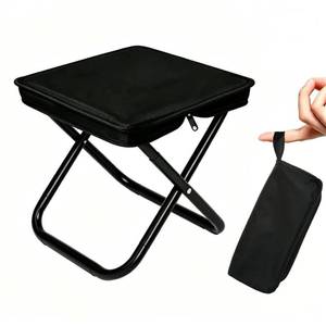 lot 18946 image: Folding Stool 12 inch Portable Chair 300 lbs