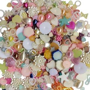 lot 18973 image: Chenkou Craft Half Round Imitation Pearl Beads 100g