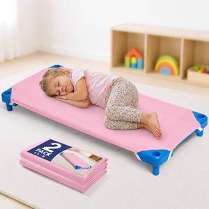 lot 18991 image: Comfyanno Cot Sheets 23 x 52 2-Pack Pink