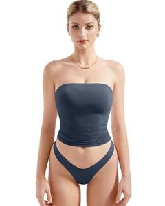 lot 20076 image: SUUKSESS Womens Sleeveless Tube Top Tank XS Bright Blue