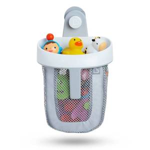 lot 20081 image: Munchkin Super Scoop Hanging Bath Toy Organizer, Grey