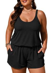 lot 20118 image: Summer Mae Plus Size Swim Romper One Piece 22W