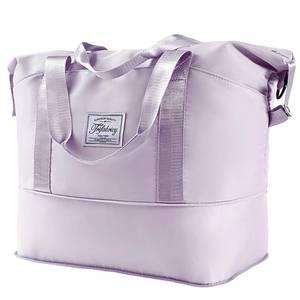 lot 20129 image: Trifabricy Travel Duffel Bag with Wet Pocket & Trolley Sleeve