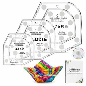 lot 20132 image: 365Home Bowl Cozy Template Set 3 Sizes Acrylic