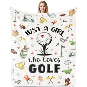 lot 20133 image: Nuritus Golf Fleece Throw Blanket 50x60