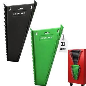 lot 20156 image: Swanlake Magnetic Wrench Organizer 2-Piece 32-Slot