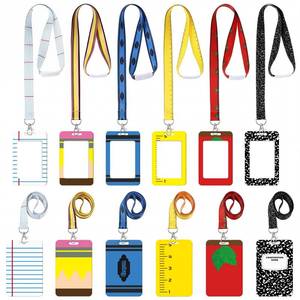lot 20162 image: Colarr 6 Pack Teacher ID Badge Holder Lanyard Set