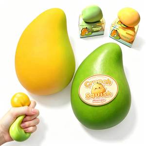 lot 20173 image: ZHOUZHIYONG Crunchy Squishy Toys - 2-Pack Mango