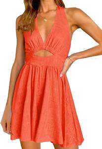 lot 20174 image: Inorin Womens Sleeveless Halter Mini Dress Medium