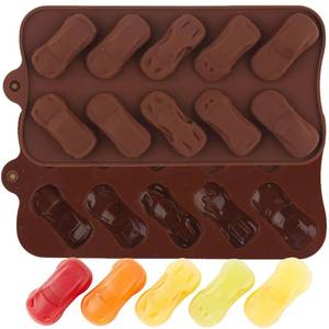 lot 20175 image: YIMINGMOLD 10 Cavity Car Silicone Chocolate Molds Set of 2