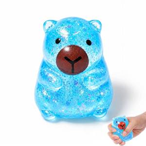 lot 20178 image: Generic Glitter Capybara Squishy Toy Orange