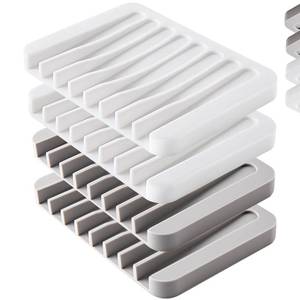 lot 20197 image: Mcyye Silicone Soap Dish Holders 4-Pack