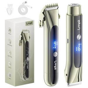 lot 20201 image: Lmpil Dual Head Electric Bikini Trimmer, Olive Green