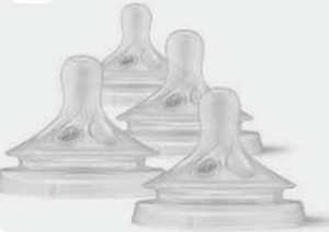 lot 2722 image: XUNICUTE Silicone Nipple Flow 4 for Avent Bottles, 4 Count - Stock may not match actual product image