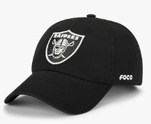 lot 10382 image: New Era NFL 59FIFTY Las Vegas Raiders Black Team Color Logo Authentic Collection Fitted On Field Football Cap Hat - 7 38 - Stock image may not match actual product images
