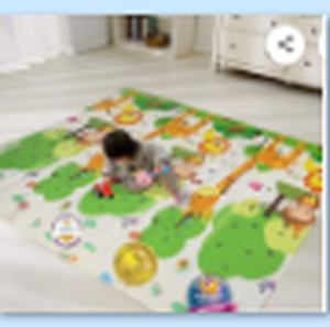lot 17495 image: Bammax Giraffe &amp Mixed Animals Foldable Playmat 36 x 16 x 4 in Carton - Stock image may not match actual product images