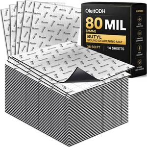 lot 1793 image: 80 Mil Car Sound Deadening Mat, 36 sqft
