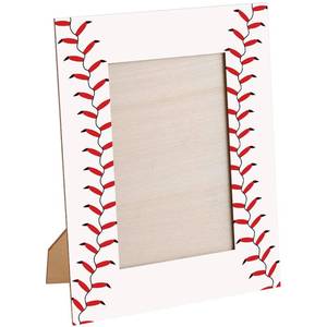 lot 2801 image: Denylo Pro Baseball Picture Frame 4x6 Inch Wood