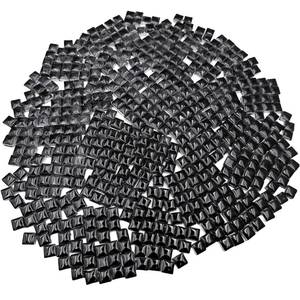 lot 2819 image: BTMIEY Ceramic Mosaic Tiles 500pc 1x1cm Black