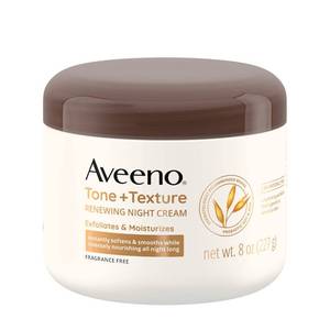 lot 2841 image: Aveeno Tone  Texture Renewing Body Night Cream, 8 oz