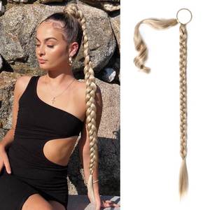 lot 2851 image: SEIKEA Braided Ponytail Extension 26 Inch Blonde