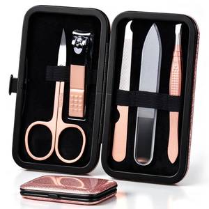 lot 2852 image: HANTEKAS 4-Piece Stainless Steel Manicure Set
