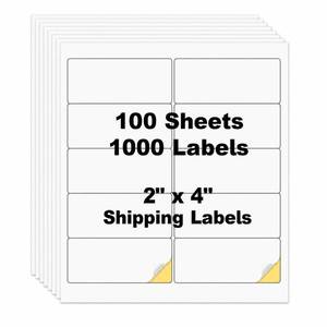 lot 2853 image: Risepekt Shipping Labels 2x4 1000 Pcs 10 Up