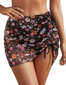 lot 2861 image: Blooming Jelly High Waisted Swim Skirt Tummy Control XL