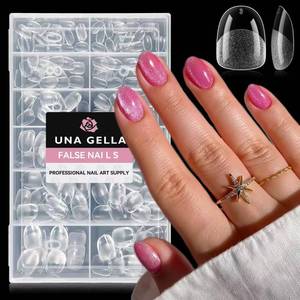 lot 2870 image: UNA GELLA Extra Short Oval Nail Tips 216pc 12 Sizes