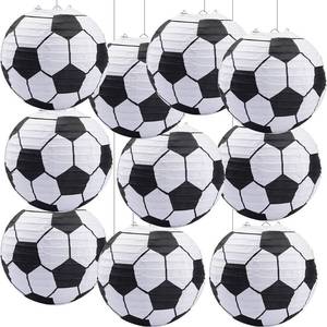 lot 2883 image: XDHSS Soccer Paper Lanterns 8 Inch Set of 10