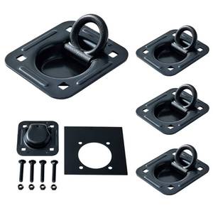 lot 2893 image: Lonffery 4 Pack Recessed D-Ring Tie Down Anchors 6000 lb