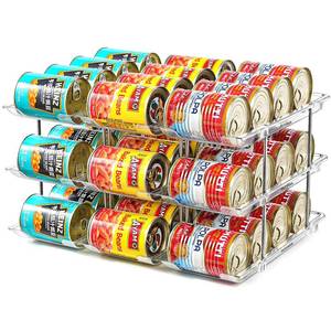 lot 5216 image: Amllas Can Organizer Stackable Storage Rack 36-Can