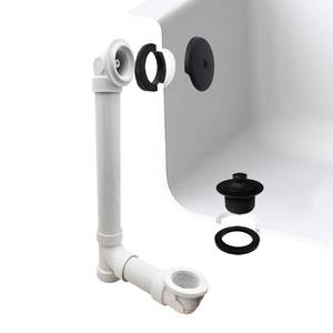 lot 5220 image: Westbrass PVC Bath Waste & Overflow Assembly 1-12