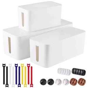 lot 5234 image: TuweChen 3 Pack Cable Management Box Set